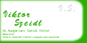 viktor szeidl business card